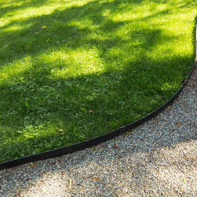 Edging along driveways and walkways